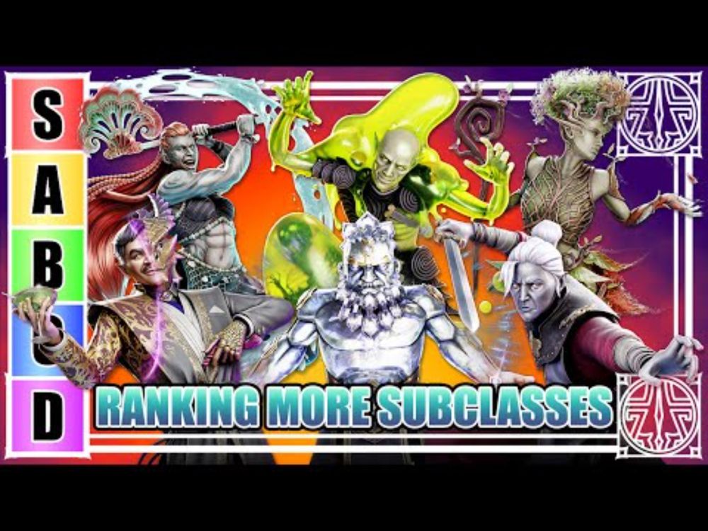 Mithral Canvas Subclass Tier Rankings for D&D 5e [Part 2]