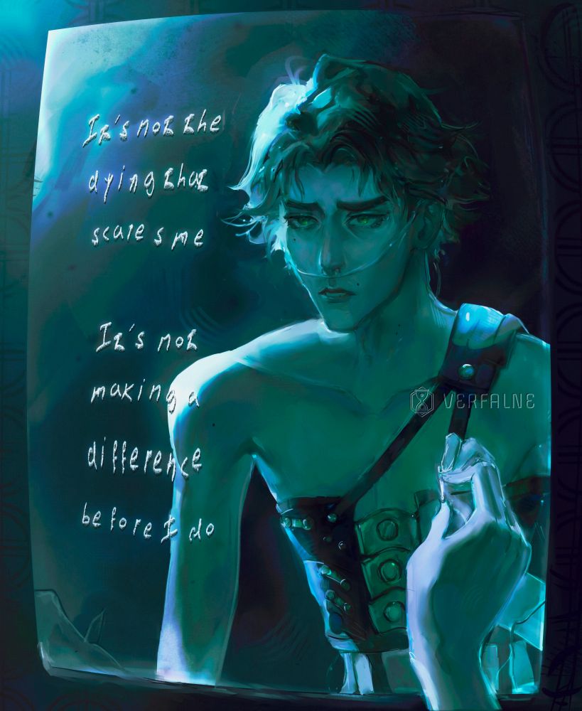 "It's not the dying that scares me. It's not making a difference before I do. "