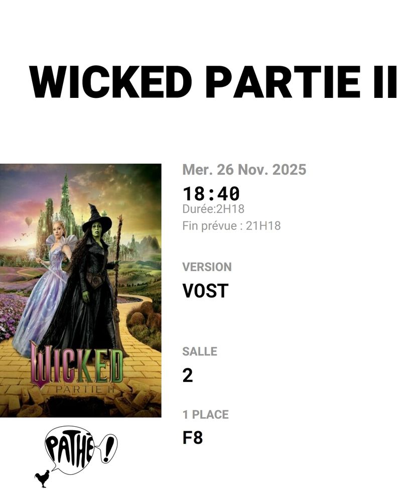 Wicked For Good cine