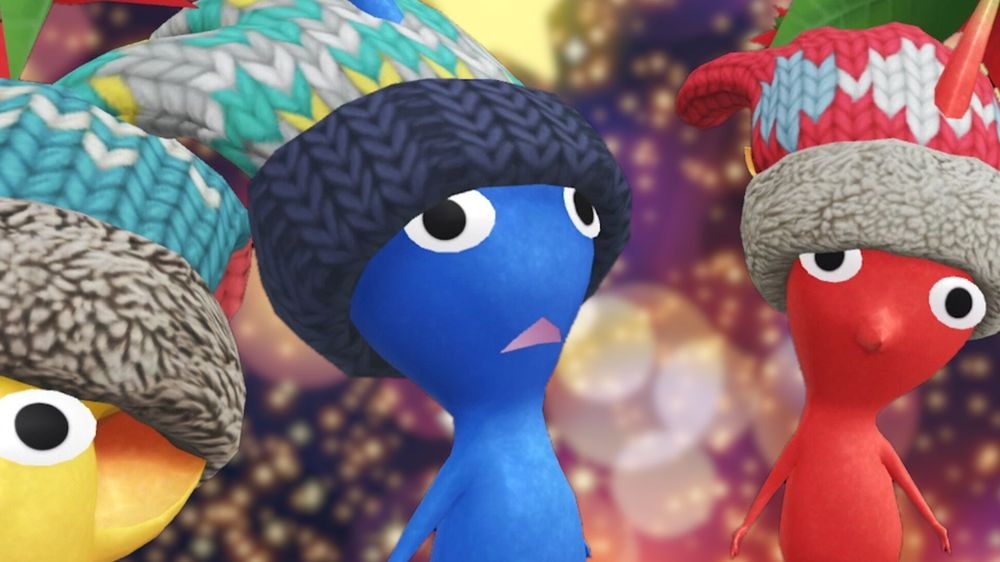 手袋を被ったピクミン。ピクミンブルームに出てくるデコピクミン。