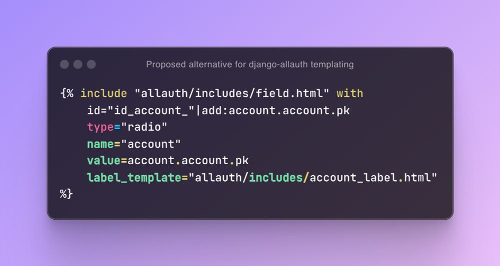 Proposed alternative code.
