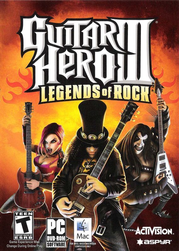 Cover del Videojuego Guitar Hero III: Legends of Rock (2007)