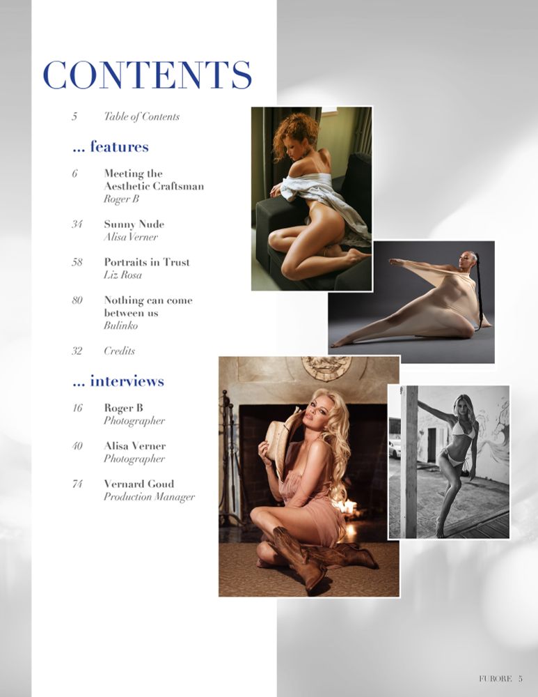 FURORE Magazine 16 - Table of Contents