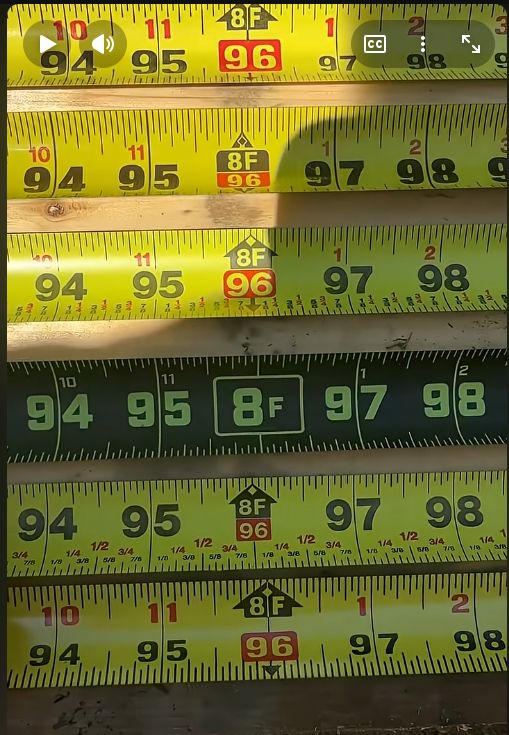 its a whole bunch of tape measures, and they're all wayyy the fuck off from eachother at 8 feet out, even two different tapes from the same manufacturer. whyyyyyyyyyyyyyyyyyyyyyyyyyyy
