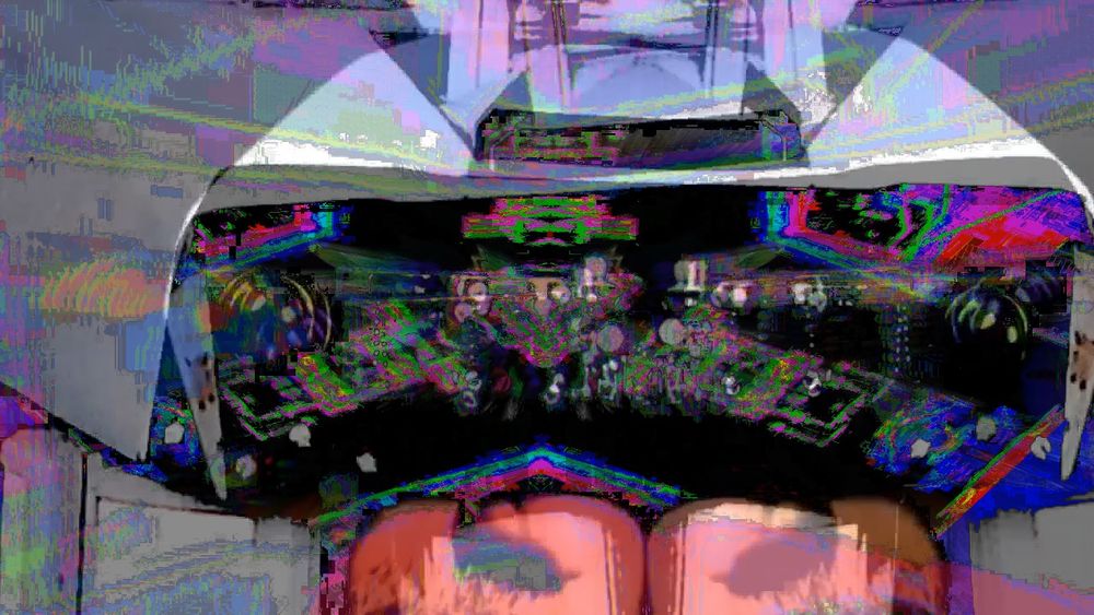 brightly colored vfx distortion frame