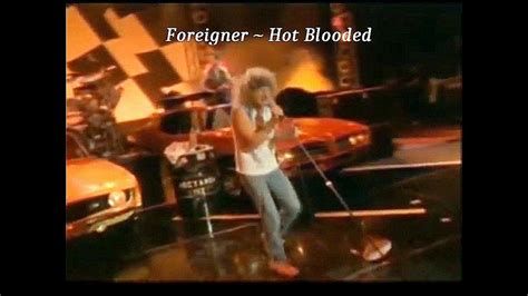 still from foreigner - hot blooded video