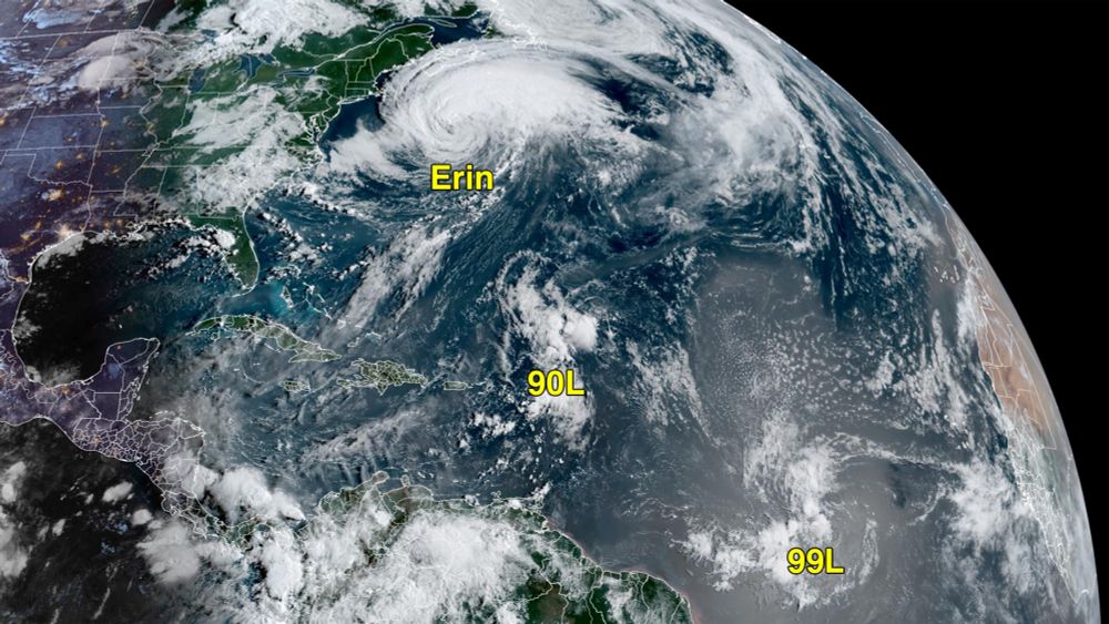 Disturbance 90L near the Leeward Islands may develop into a tropical storm that could threaten Bermuda on Monday.