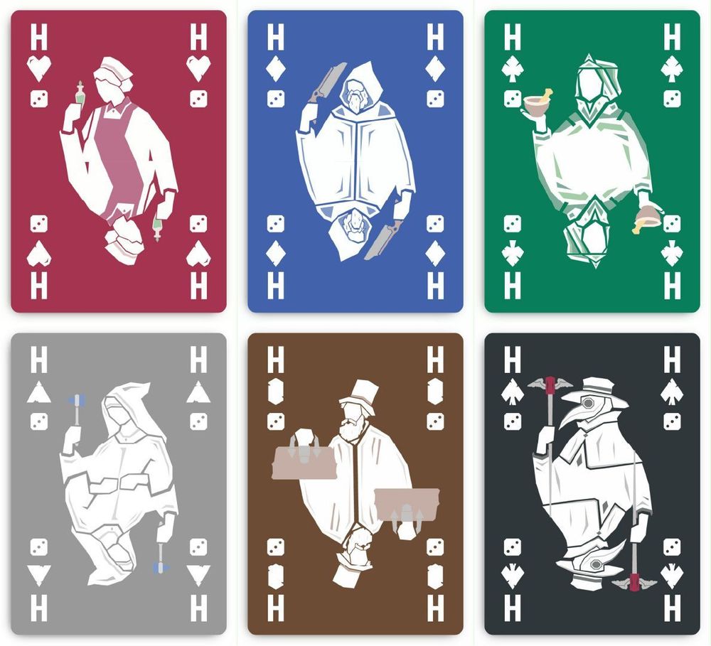 Singularity Deck playing cards. Healer suits