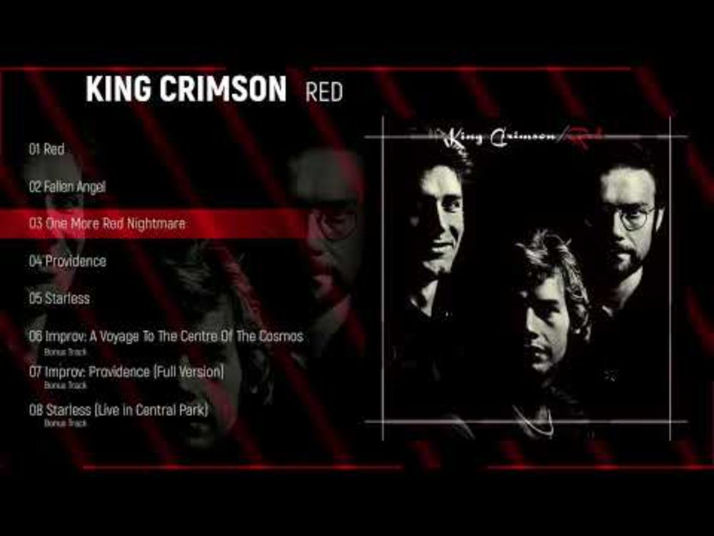 King Crimson - Red (Album Visualiser)