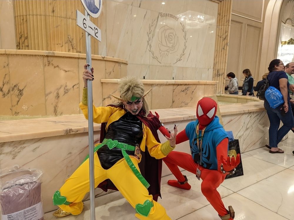 Cosplays of DIO and scarlet spider