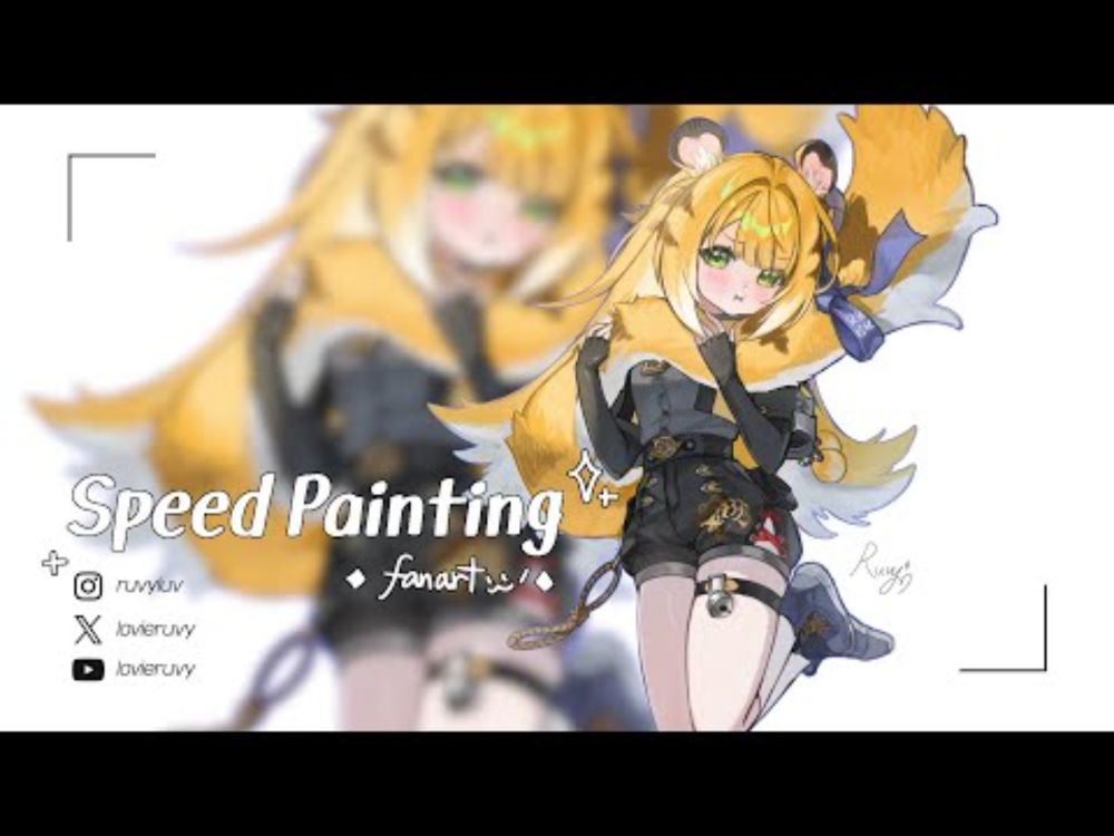 [Speed painting] zzzero Jufufu Fanart :: 젠존제 귤복복 팬아트 ::🐯