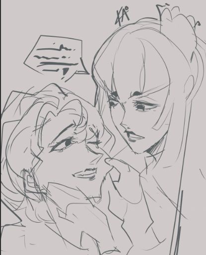 beatriz is grabbing Nikolai's face looking serious. she saying something something and is standing on business. is it clocking to u that she's standing on business? 
