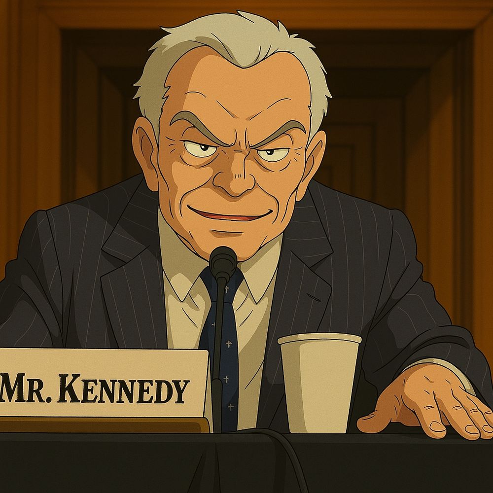 AI generated photo of RFK in studio Ghibli format