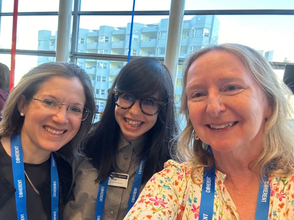 Sile, Jess, and Andrea at Photonics West