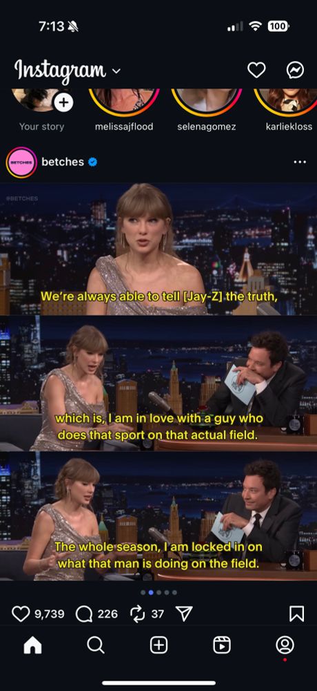 We're always able to tell [Jay-Z] the truth,
which is. lam in love with a guy who does that sport on that actual field.
The whole season, lam locked in on what that man is doing on the field.