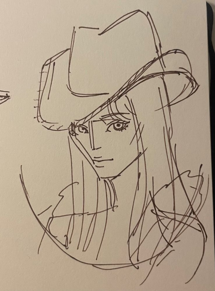 rough sketch of robin - ink pen on sketchbook