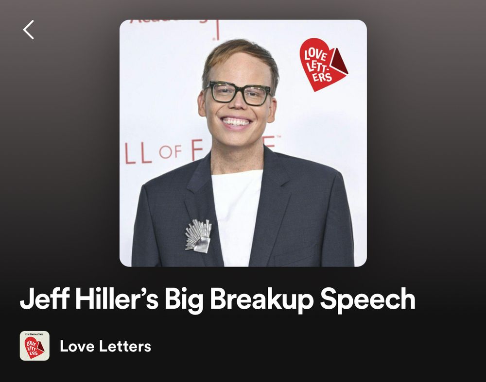 Jeff Hiller, seen here at an Emmys event, is on the Love Letters podcast. Check out the new episode.