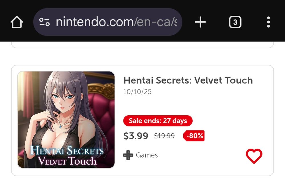 Fake looking game called Hentai Secrets Velvet Touch 