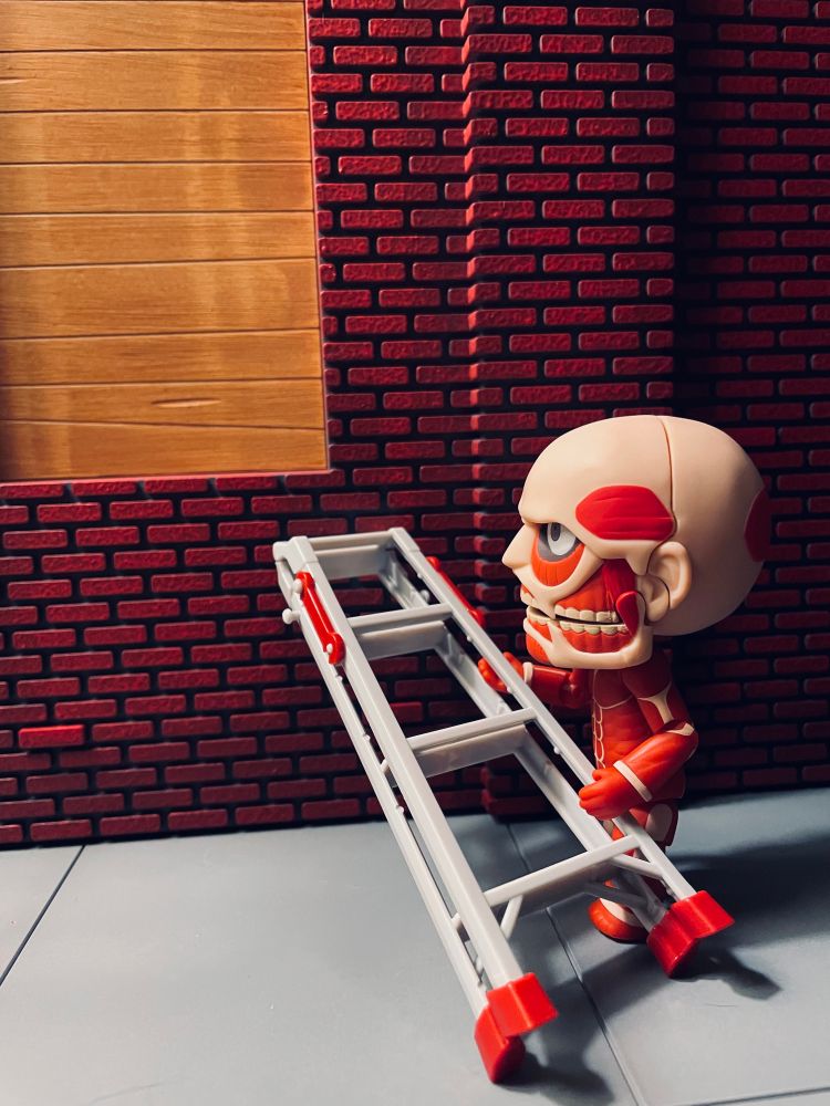 He has found a ladder!