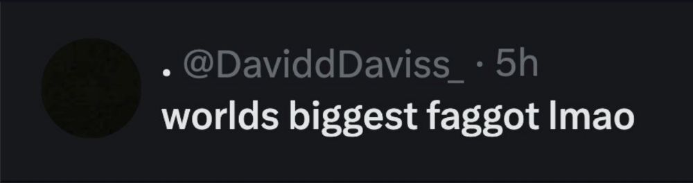 twitter dm request from @davidddaviss_: worlds biggest faggot lmao