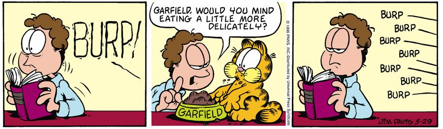 Garfield from the archive! May 29, 1996