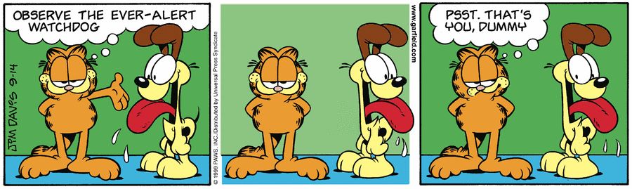 Garfield from the archive! September 14, 1999