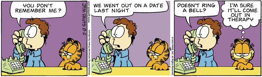 Garfield from the archive! August 02, 2002