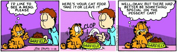 Garfield from the archive! November 16, 1990