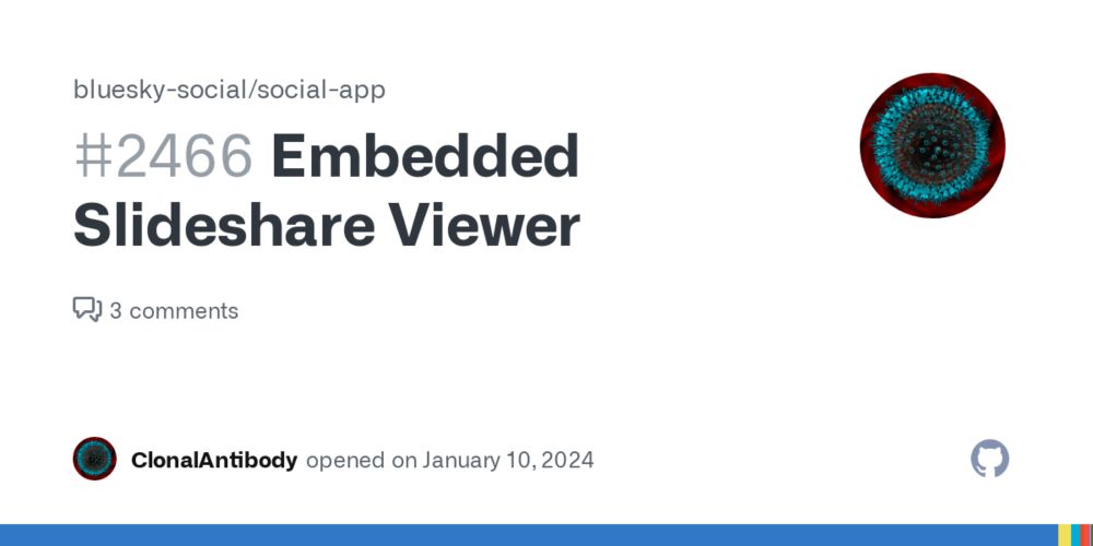 Embedded Slideshare Viewer · Issue #2466 · bluesky-social/social-app