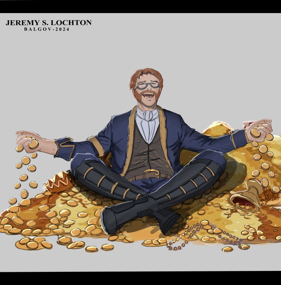 WoW Human OC celebrating in gold