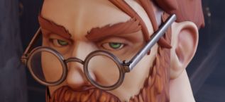 The Director gazing out - a snippet of a larger piece of art by Tori's Paws