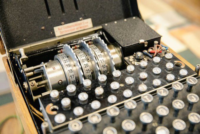 An Enigma machine