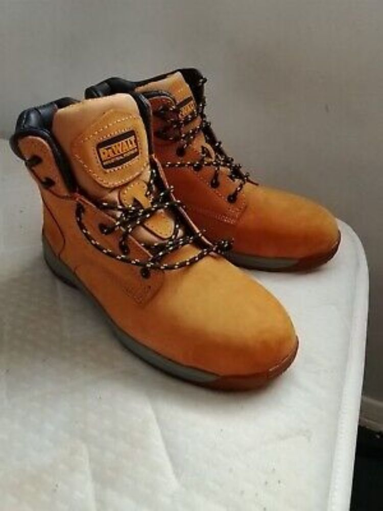 Dewalt Safety Builder 'Honey Tan' Work Boots -Steel Toe, UK Size 10 (Tracked 24)  | eBay