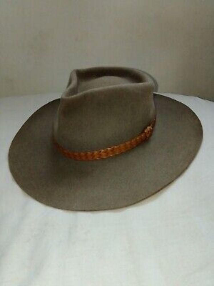 Akubra Snowy River Men’s Hat - Size 58, Medium Grey  | eBay