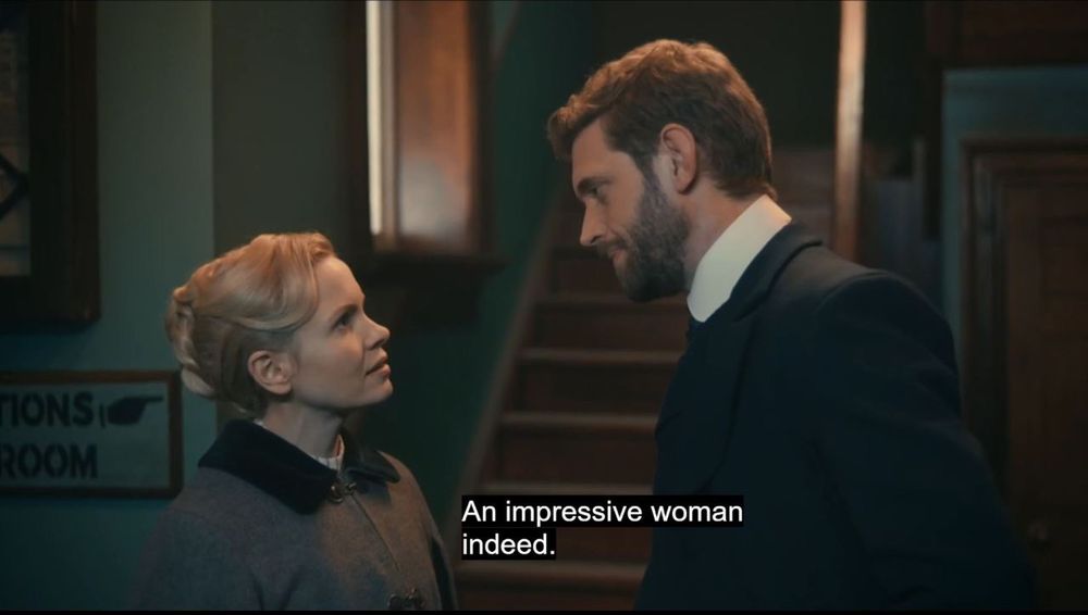 Blake indirectly calling Eliza “an impressive woman indeed”