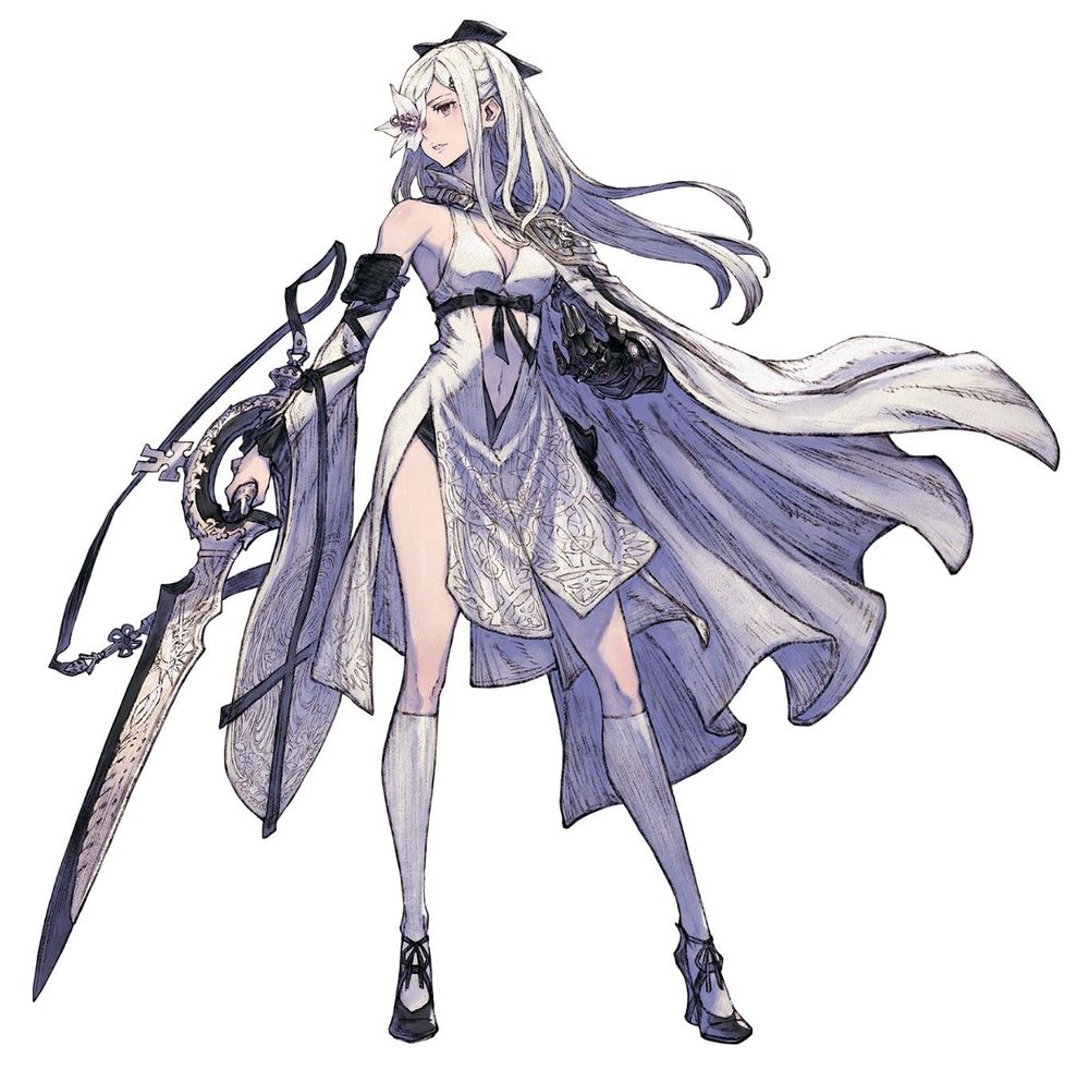 Official artwork of Zero from Drakengard 3