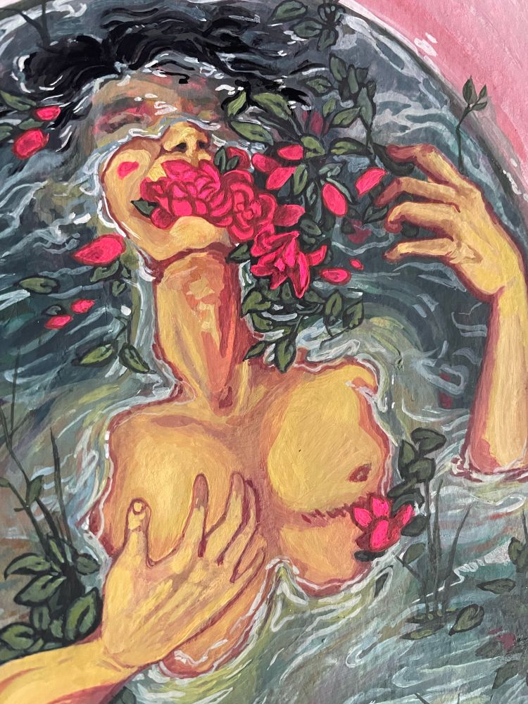 “Steaming” #illustration #gender #nonbinary #trans #artist #etsy
