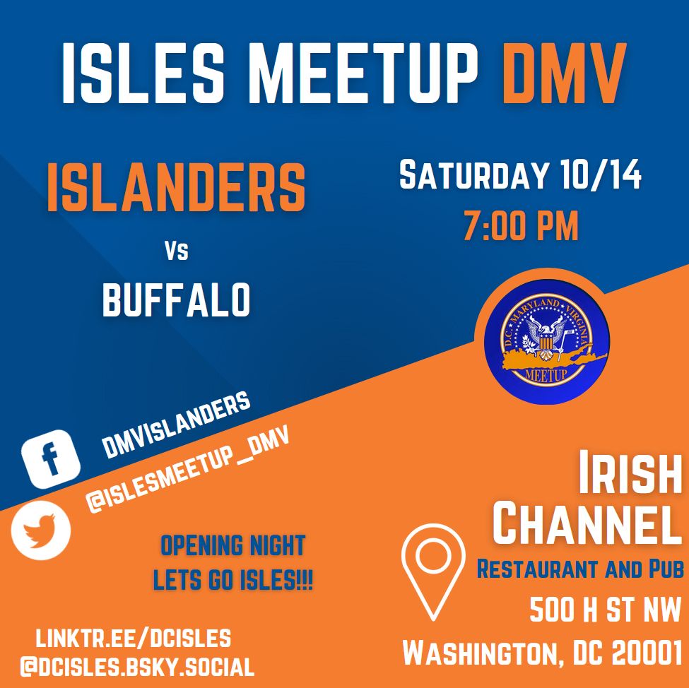 First meetup of the year at the Irish channel on 10/14 against the sabres