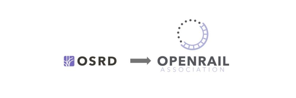 OSRD (Open Source Railway Designer) and OpenRail association logos