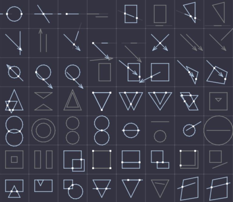 Image of intersection tests between various shapes