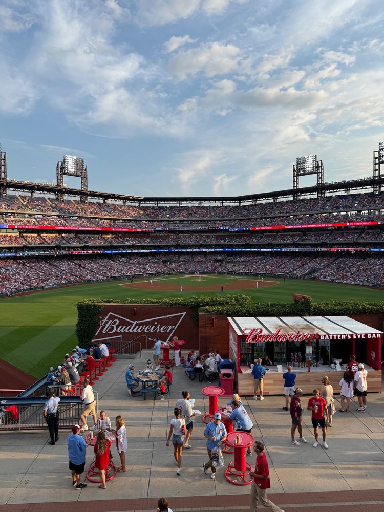Citizens bank park from the outfield