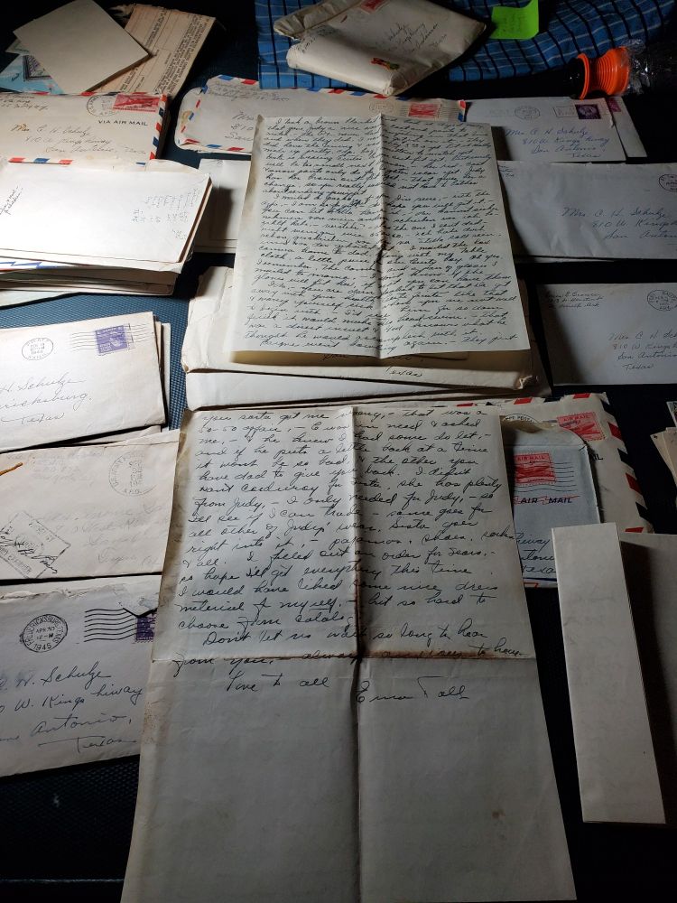 A collection of family letters of correspondence during a woman's life living in East Germany in the immediate aftermath of WW2 while her husband is in the army.