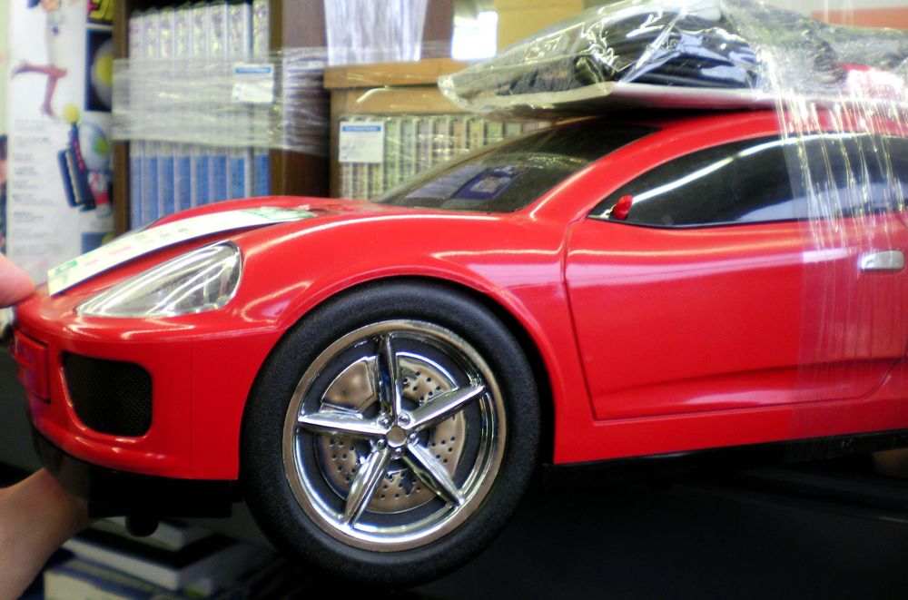 A car DVD player. No, not a DVD player you install into your car, a... 