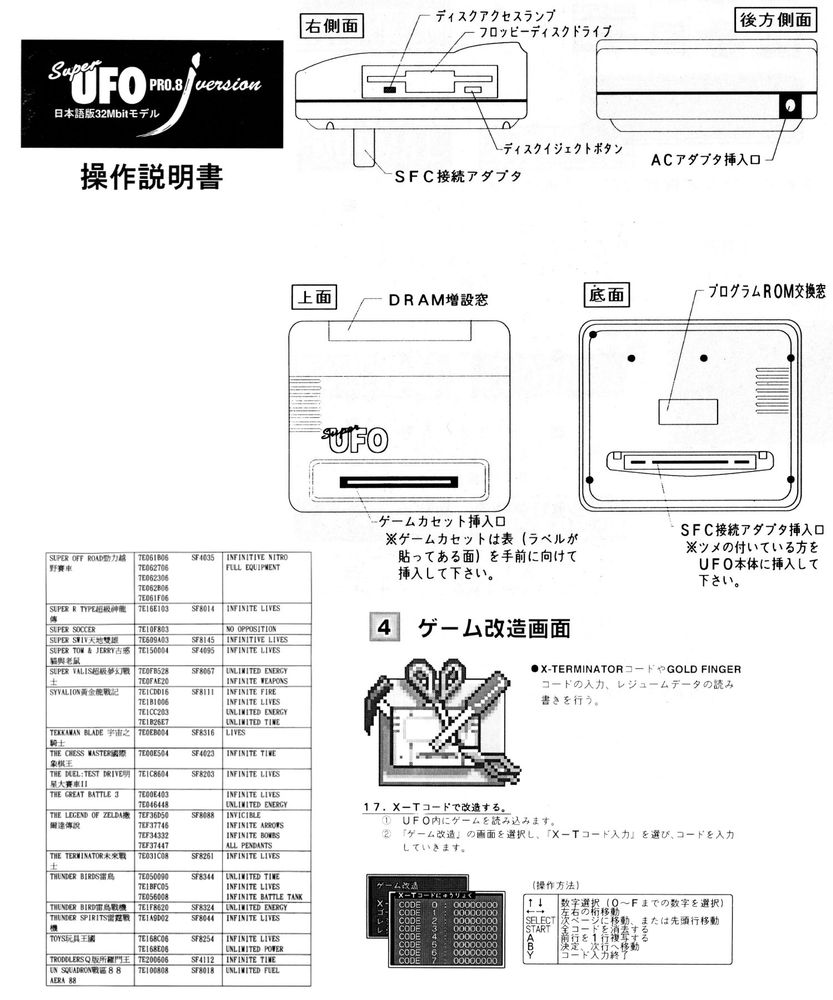 snippet of Super UFO 8J copier manual