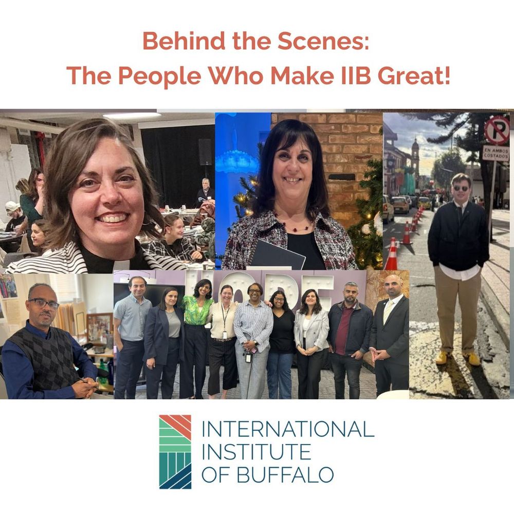 Text reads 'Behind the Scenes: The People Who Make IIB Great!" with a collage of the people who make IIB great. 
