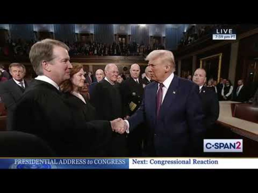 Trump to Chief Justice John Roberts: "Thank you again. I won't forget" post Congress speech 3-4-2025