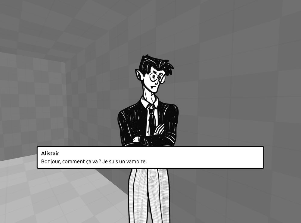 Boite de dialogue d'un personnage Vampire