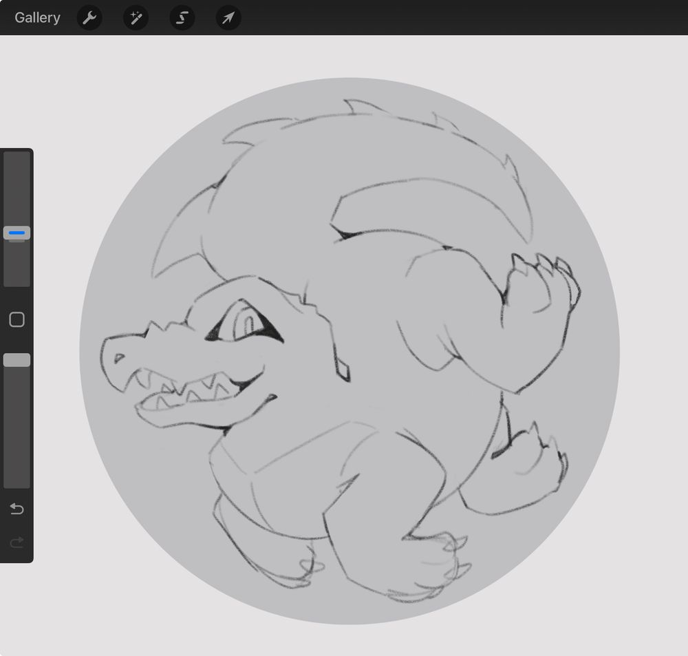 Pokemon fanart - Totodile! Blue scaly crocodile from a beloved franchise! Known for being a happy boy!