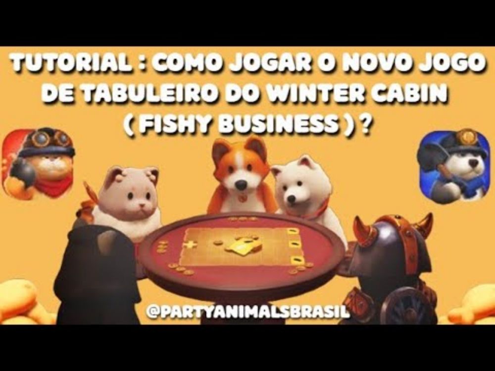 Party Animals Brasil - Tutorial : Como jogar o novo jogo de tabuleiro Fishy Business  ?