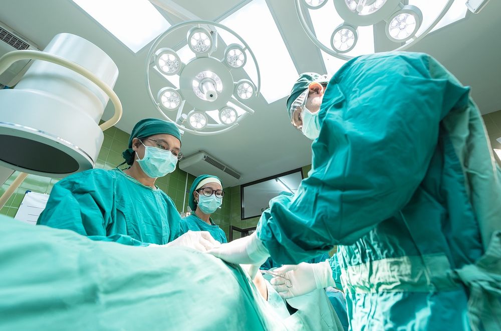 Image shows surgeons at work